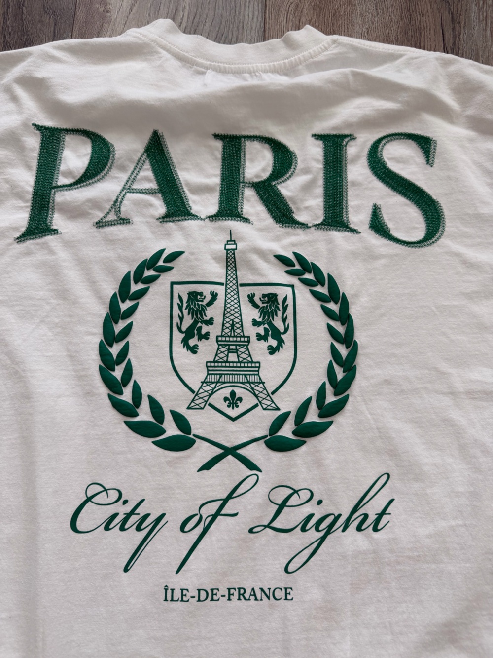 white crewneck t-shirt is from the streetwear and lifestyle brand JAQWIN men’s L - Picture 7 of 7